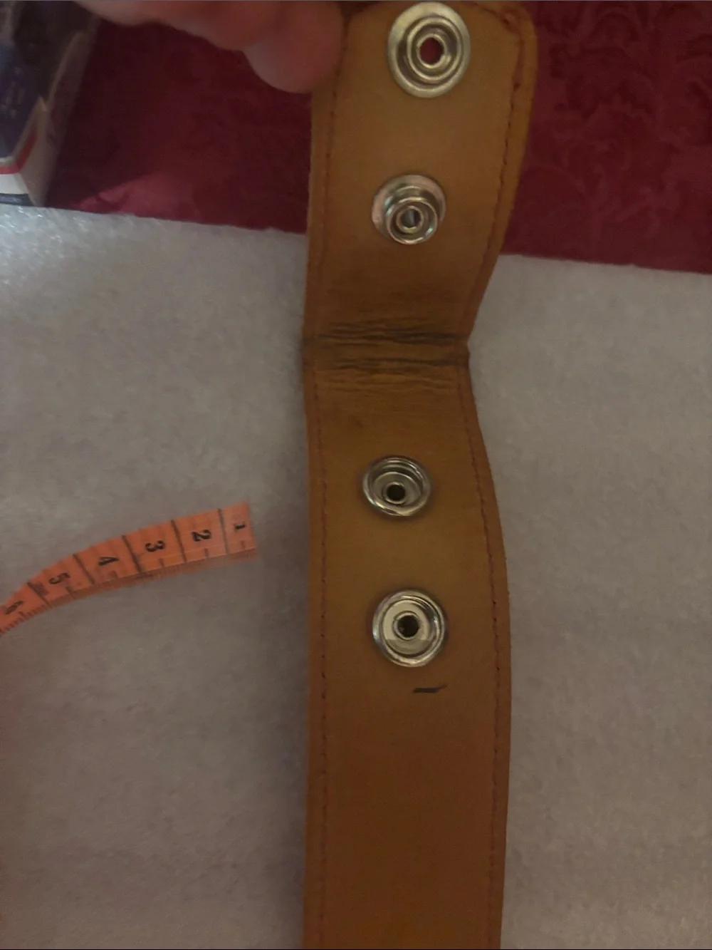 Rich Red Leather Belt